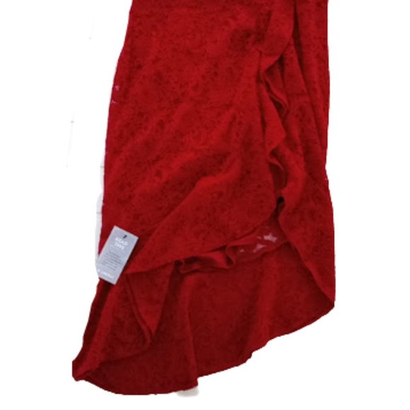 LE CHATEAU Red Stretch Lace OveralyDress Size XXL NEW NWT - Picture 4 of 6